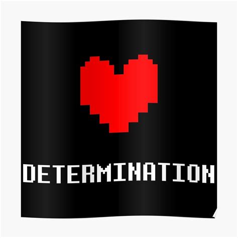 "Determination (Undertale)" Poster by krimzen | Redbubble