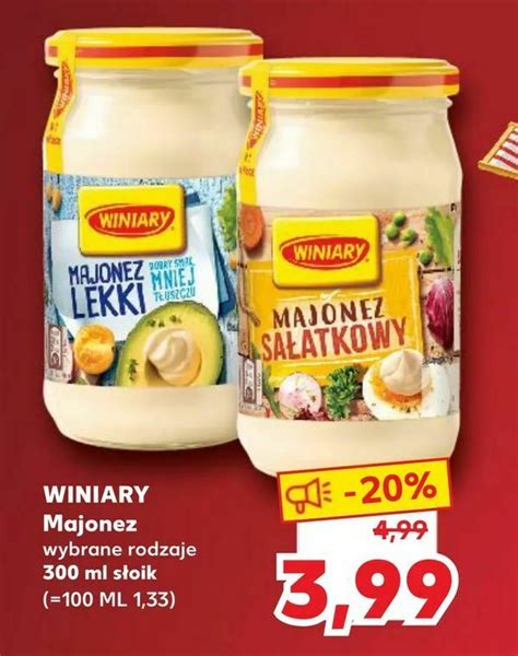 Promocja WINIARY Majonez W Kaufland