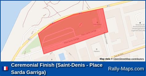 Ceremonial Finish Saint Denis Place Sarda Garriga Stage Map Tour