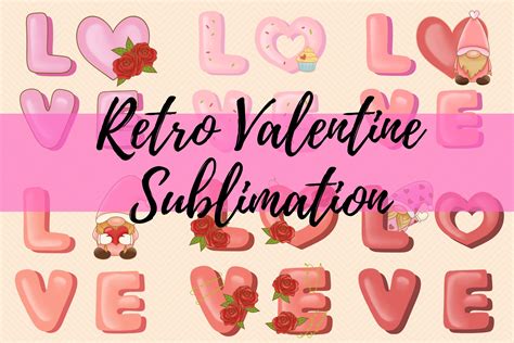 Retro Valentine Sublimation Graphic By Chorry Studio Creative Fabrica