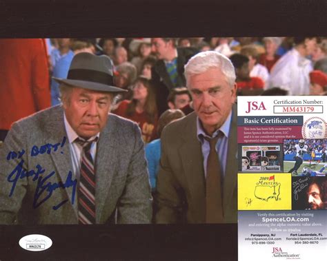 Leslie Nielsen George Kennedy Signed The Naked Gun X Photo Inscribed Luck My Best