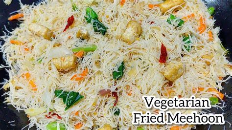 Vege White Bihun Goreng Pedas Vege Spicy Fried Meehoon Vegetarian