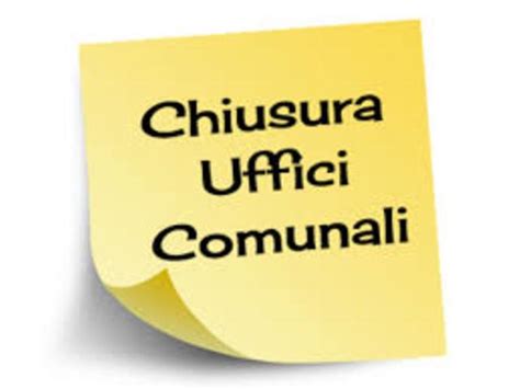 Chiusura Uffici Comunali