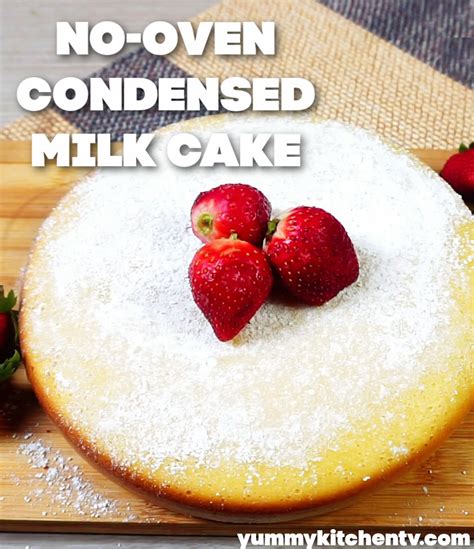 Condensed Milk Cake No Oven Yummy Kitchen