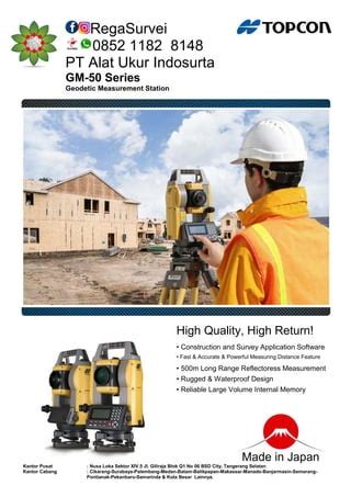 Brosur Total Station Topcon Gm 50 Gm 52 Gm 55 PDF