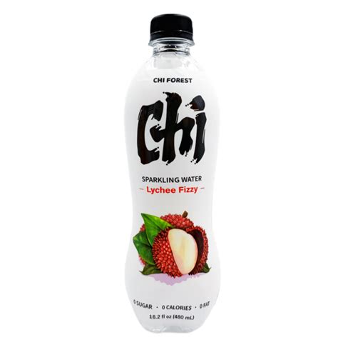 Chi Forest Sparkling Water Lychee Fizzy Flavour Single Pack 480mL