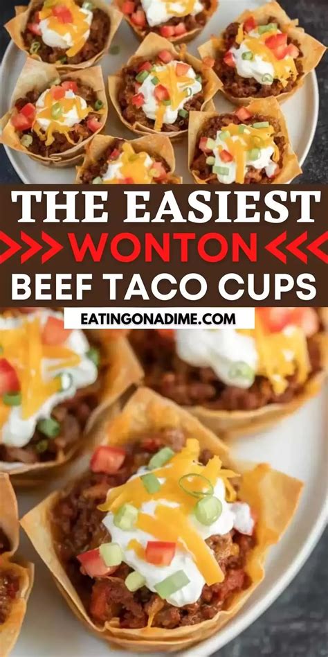 Easy Wonton Taco Cups Recipe Artofit