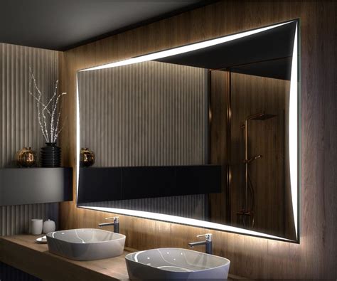 Miroir Led Lumineux X Cm De Salle De Bain Mural Ambientline Avec