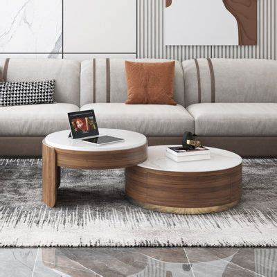 Orren Ellis Amarpreet Nesting Coffee Table Wood In Brown H X