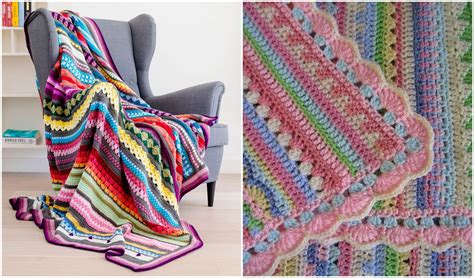 Striped Blanket For The Summer Free Crochet Patterns Your Crochet