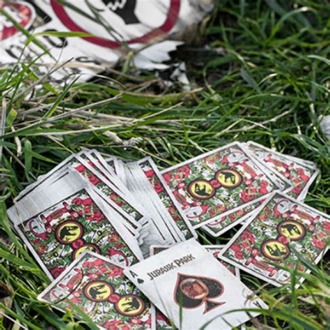 Official Jurassic Park Playing Cards Ellusionist Jp Games