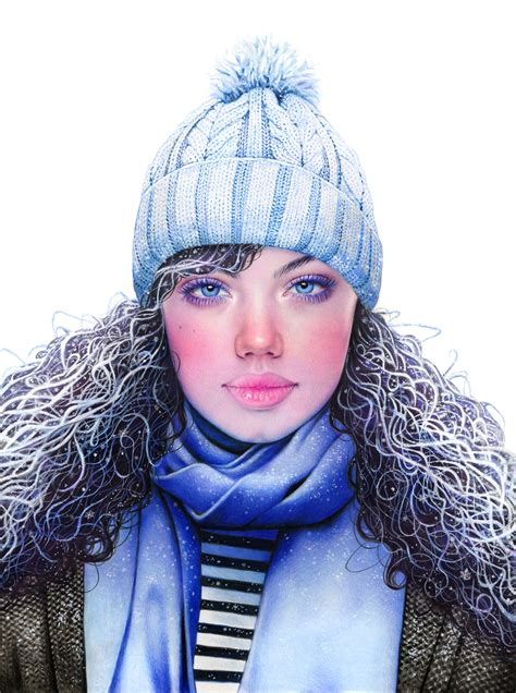 Colored Pencil Season Girls Behance