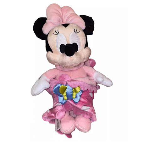 Disney Peluche Doudou Minnie Couverture Disneyland Paris Univers