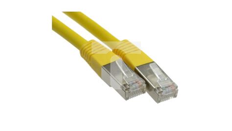 Patchcord FTP kat 5e kabel sieciowy LAN 2x RJ45 linka żółty 5m SPEC