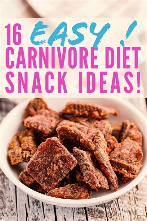 16 Super Easy Snack Ideas For a Carnivore Diet | Meat diet, Diet snacks