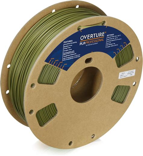 Overture Pla Plus Pla Filament Mm Pla Professional Toughness