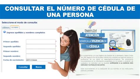 Registro Civil Consultar Número De Cédula Ecuador 2025 Ecu11