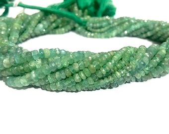 Aaa Quality Emerald Faceted Rondelle Beads Emerald Faceted Beads Zambia