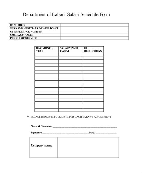 FREE 17 Sample Schedule Forms In PDF MS Word Excel