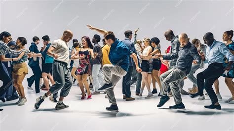 A Group Of People Dancing - Premium Photo | A group of people are dancing in a dance studio