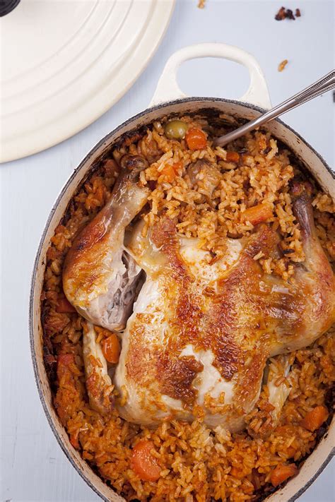 Whole Chicken Baked With Rice Stuffed Whole Chicken Oven Baked Whole Chicken Cooking Recipes