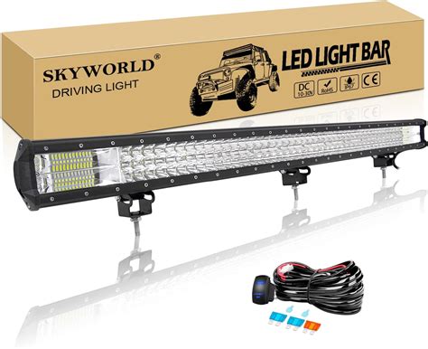 Amazon Fr Skyworld Cm Pouces W Barre Led Con Faisceau De