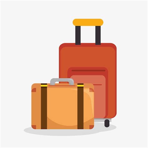 Premium Vector Suitcases Travel Isolated Icon Vector Illustration Design