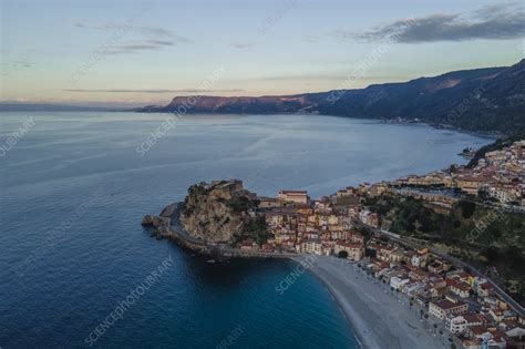 Aerial view of Scilla, Calabria, Italy - Stock Image - F041/0834 ...