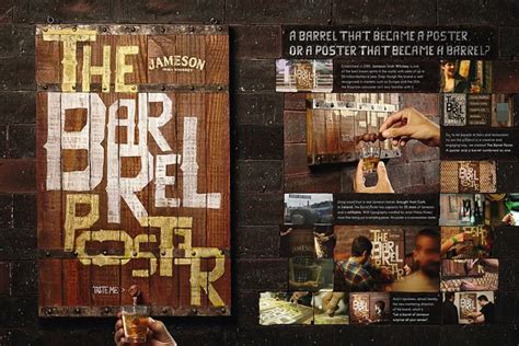 barrel poster jameson  behance print advertising advertising