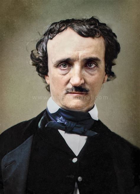 Edgar Allan Poe, 1850. | Edgar allan poe, Colorized history, Edgar ...