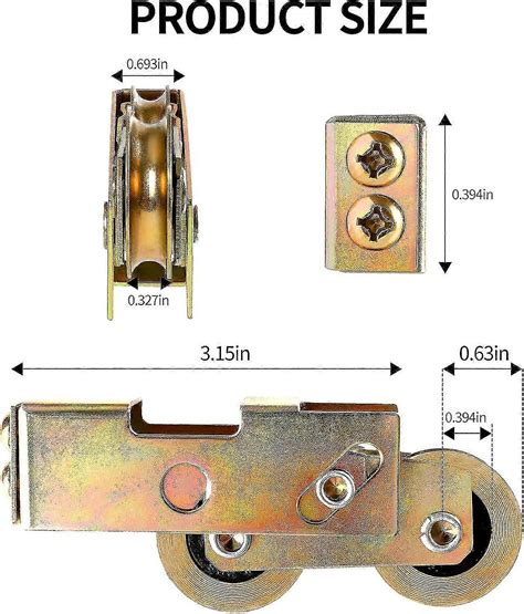 2025 New Patio Sliding Door Tandem Roller Set, Roller Replacement