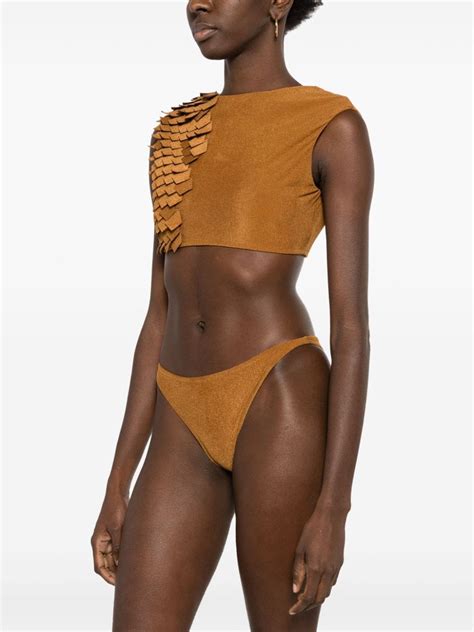 Lenny Niemeyer Top De Bikini Con Apliques Marr N Farfetch Mx