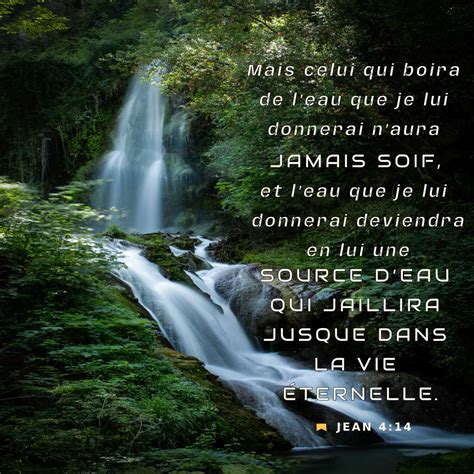 Jean 4 13 17 Jésus lui répondit Quiconque boit de cette eau aura