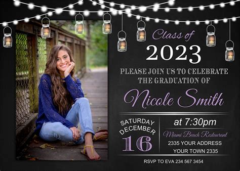 Formal High School Graduation Invitations