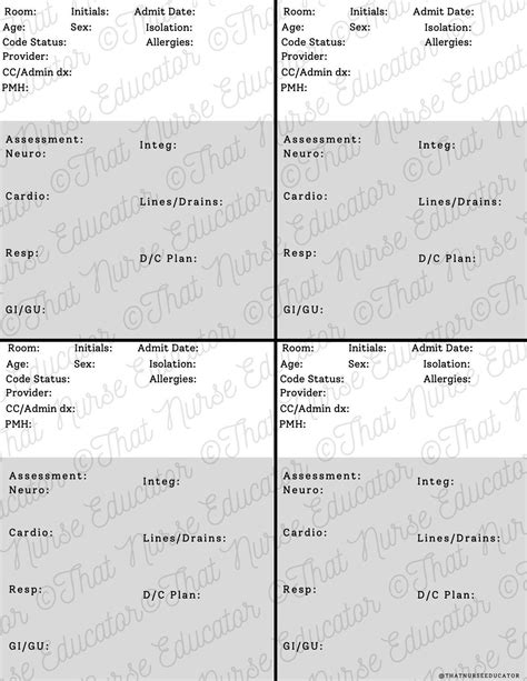 Nurse report sheet edition of that nursing worksheet nursing students
