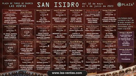 Estos Son Los Carteles De La Feria De San Isidro De 2023 Aplausos Es