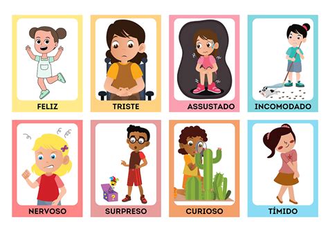 Desenhos Sentimentos - Valide os sentimentos da criança!