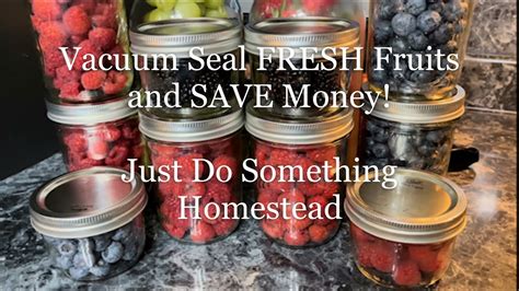 Vacuum Seal FRESH Fruits And SAVE Money YouTube