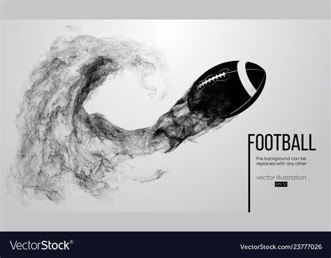 Abstract silhouette a american football ball Vector Image