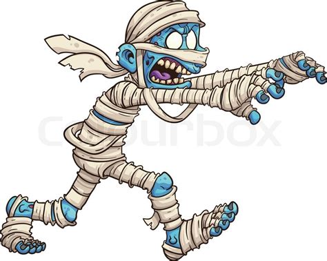 Cartoon Mummy Vector Clip Art Stock Vector Colourbox