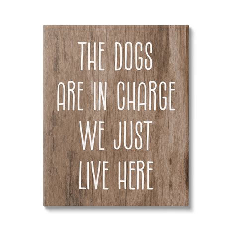 Trinx Dogs In Charge Pet Phrase by Lil' Rue | Wayfair