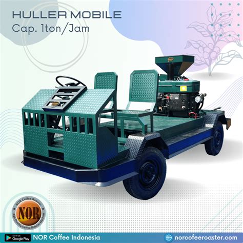 HULLER Mobile Mesin Pengupas Kulit Kopi Kering 1Ton