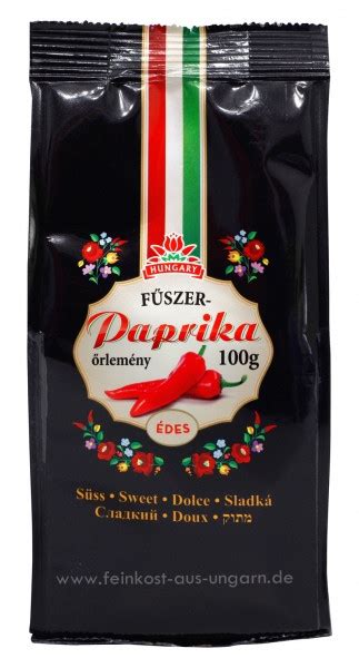 Gemahlener Gewürzpaprika aus Kalocsa im Papierbeutel mild 100g