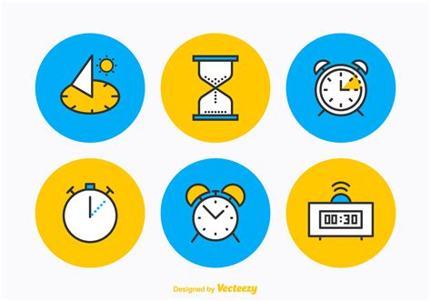 Free Time Vector Icon Set - Download Free Vector Art, Stock Graphics ...