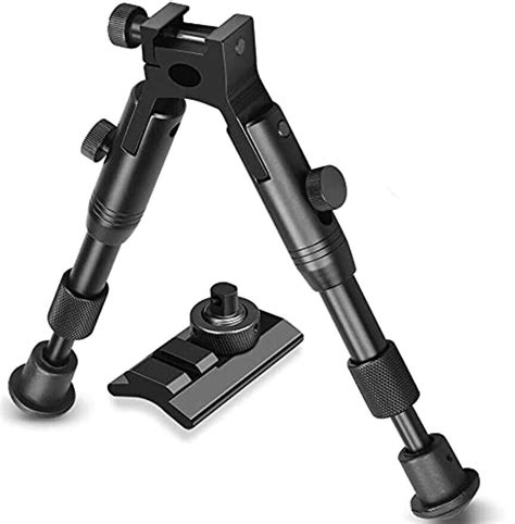 Inch Tactical Adjustable Rifle Bipod With Swivel Stud Mount Fit