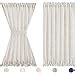 Amazon Fmfunctex Natural Linen French Door Curtains For Sliding