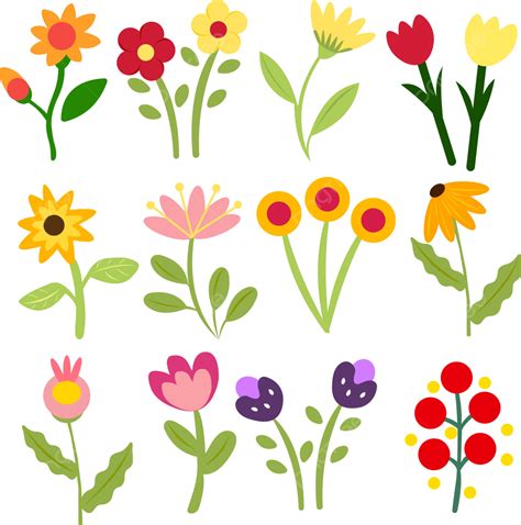 Cute Flowers Vector Cute Flower Flowers Png And Vector With