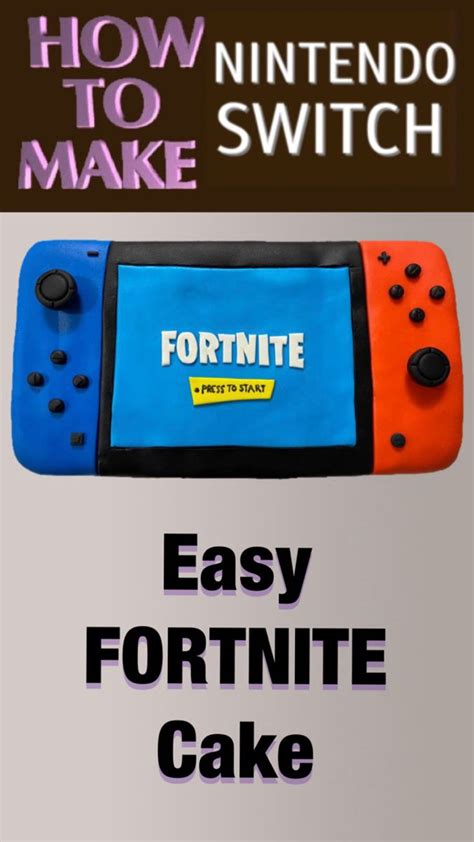 NINTENDO SWITCH Cake Decorating Tutorial How To Make FORTNITE Cake