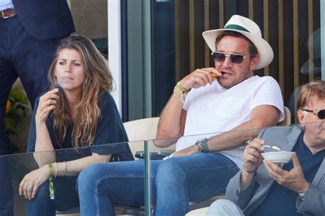 Photo Benjamin Castaldi Et Sa Femme Aurore Aleman En Tribunes Lors