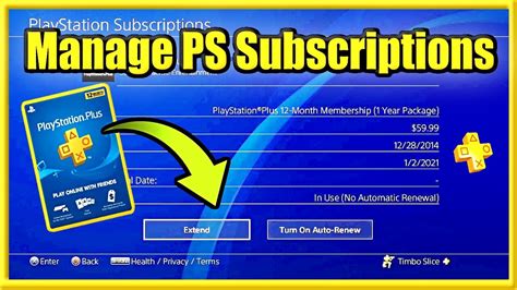 How To Manage PlayStation Subscriptions On PS4 Turn On Off Auto